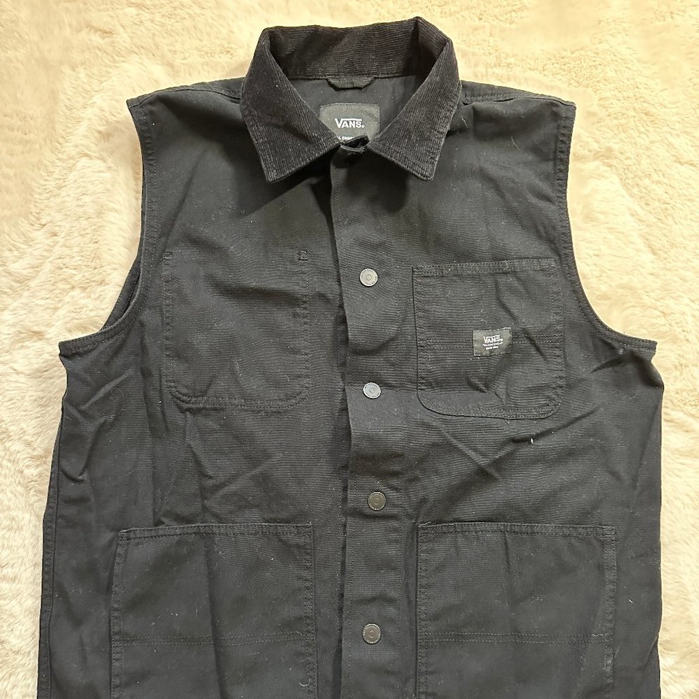 Sleeveless Vans Drill Chore Coat